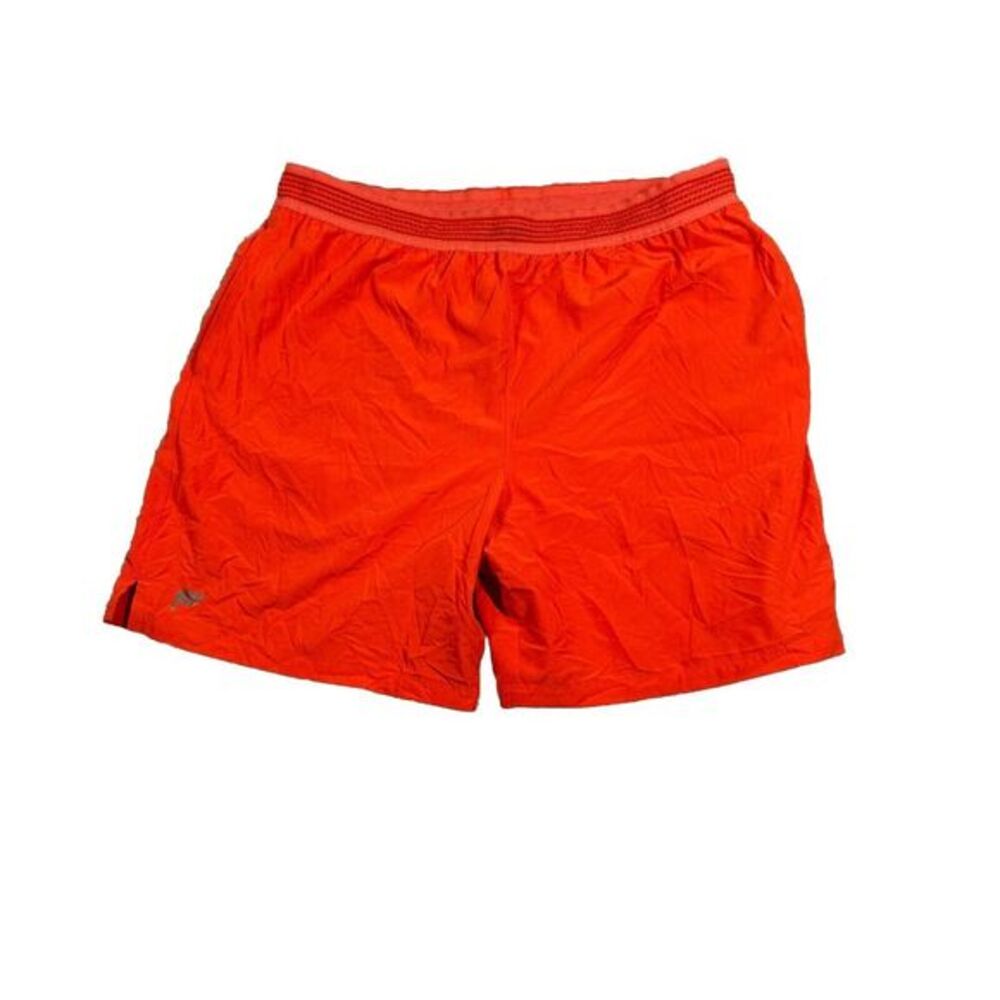 Fabletics Fundamental Shorts‎ Stretch Elastic Waist Orange XL Mens